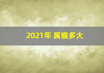 2021年 属猴多大